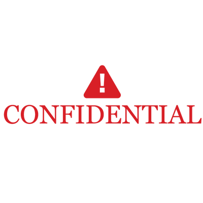 Confidential Rubber Stamps