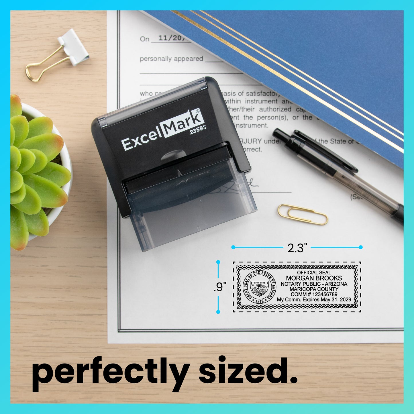 Self-Inking Arizona Notary Stamp