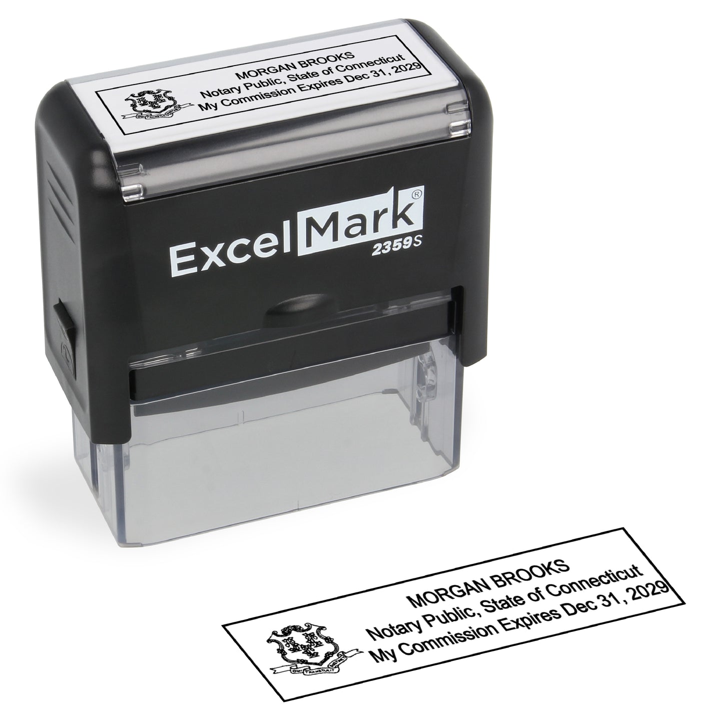 Self-Inking Connecticut Notary Stamp