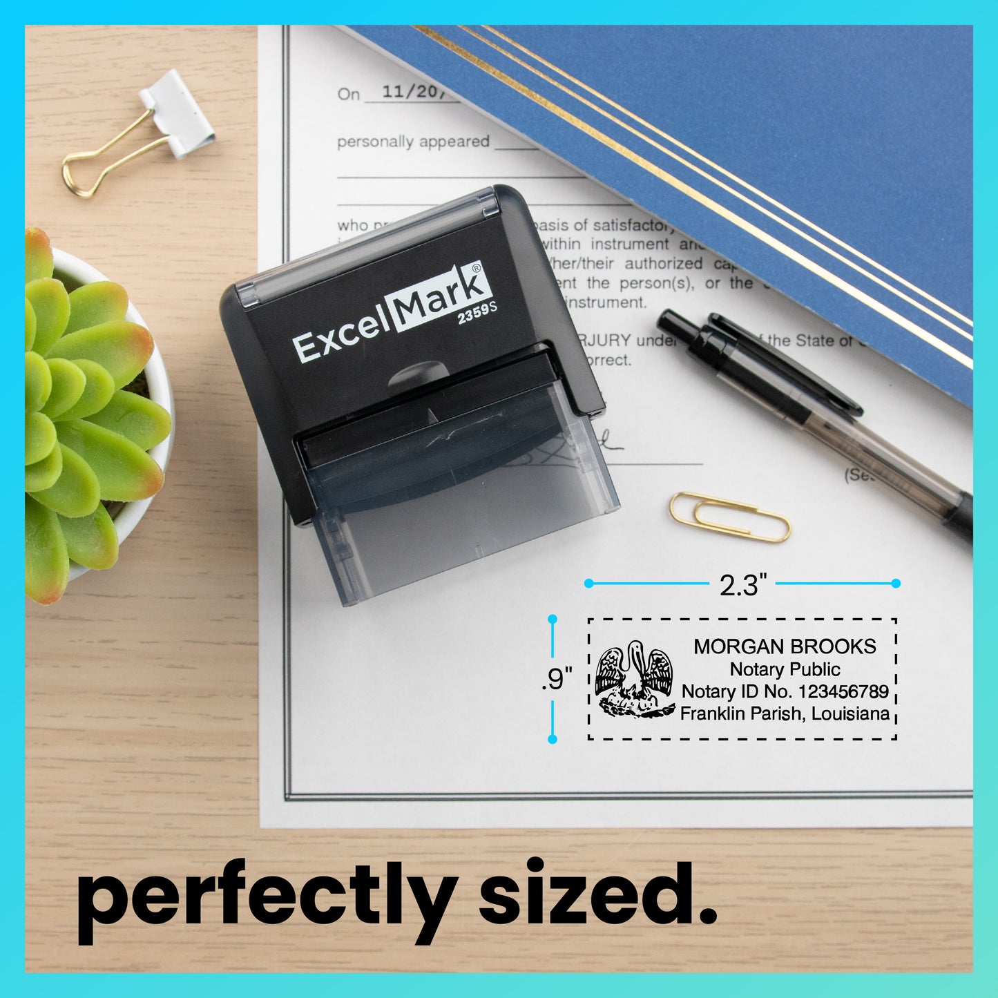 Self-Inking Louisiana Notary Stamp