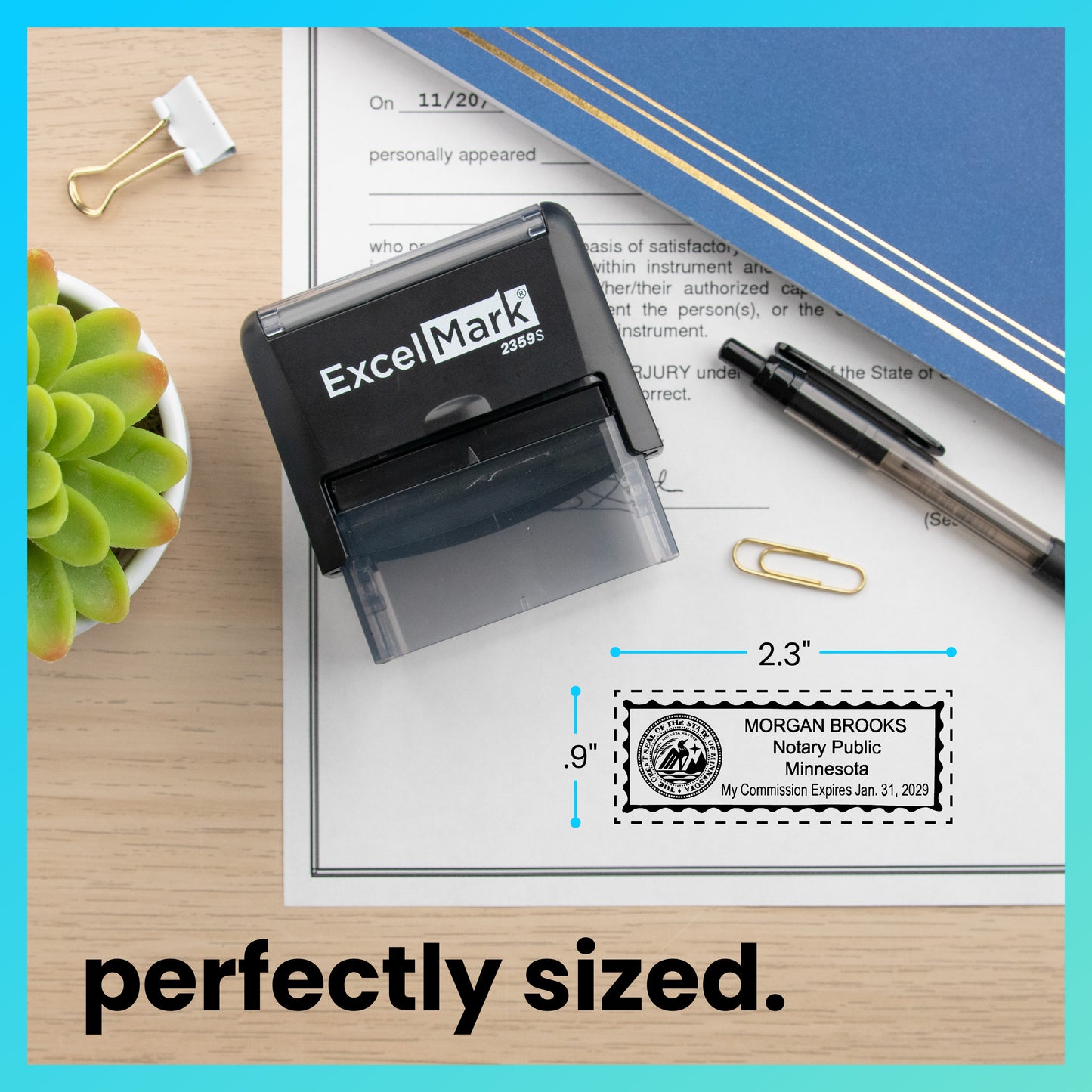 Self-Inking Minnesota Notary Stamp