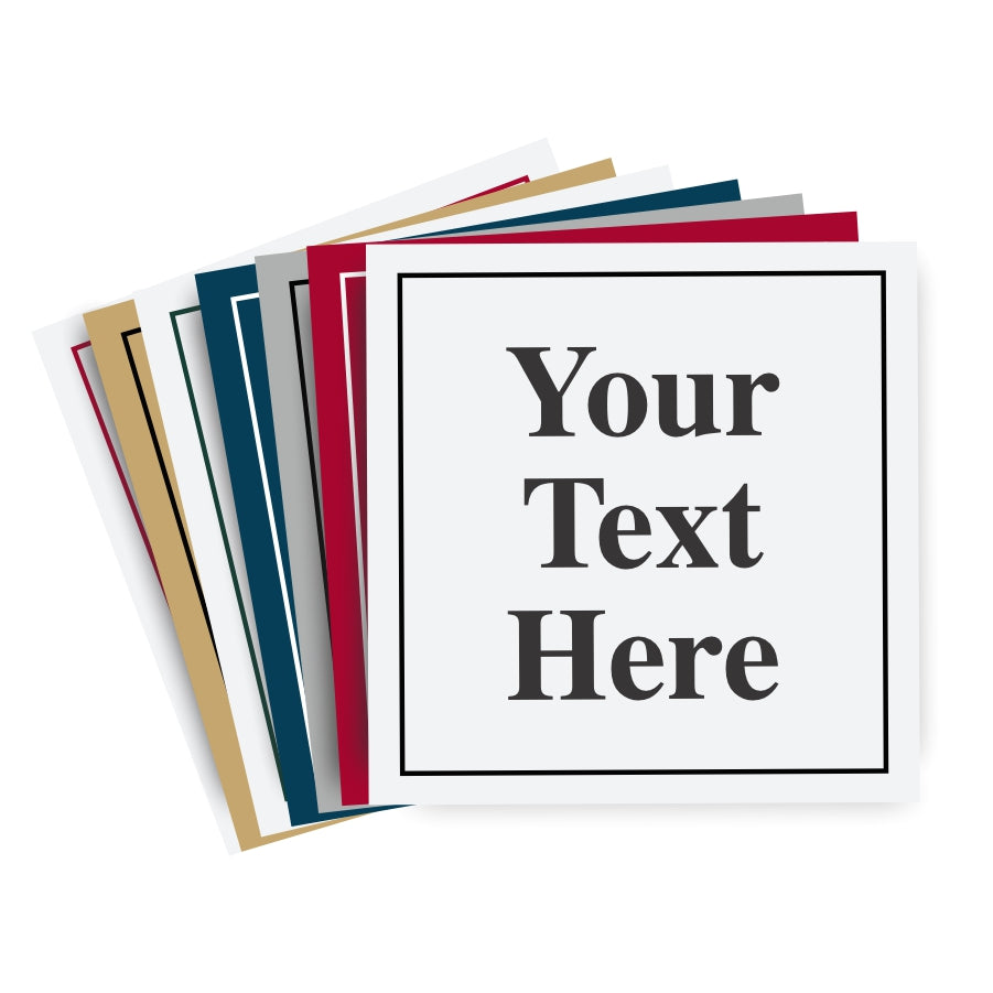 6" X 6" Plastic Engraved Sign