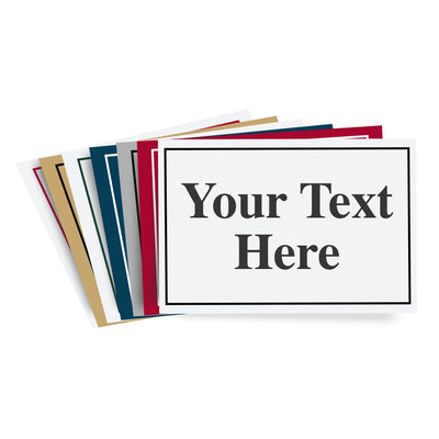 3" X 5" Plastic Engraved Sign