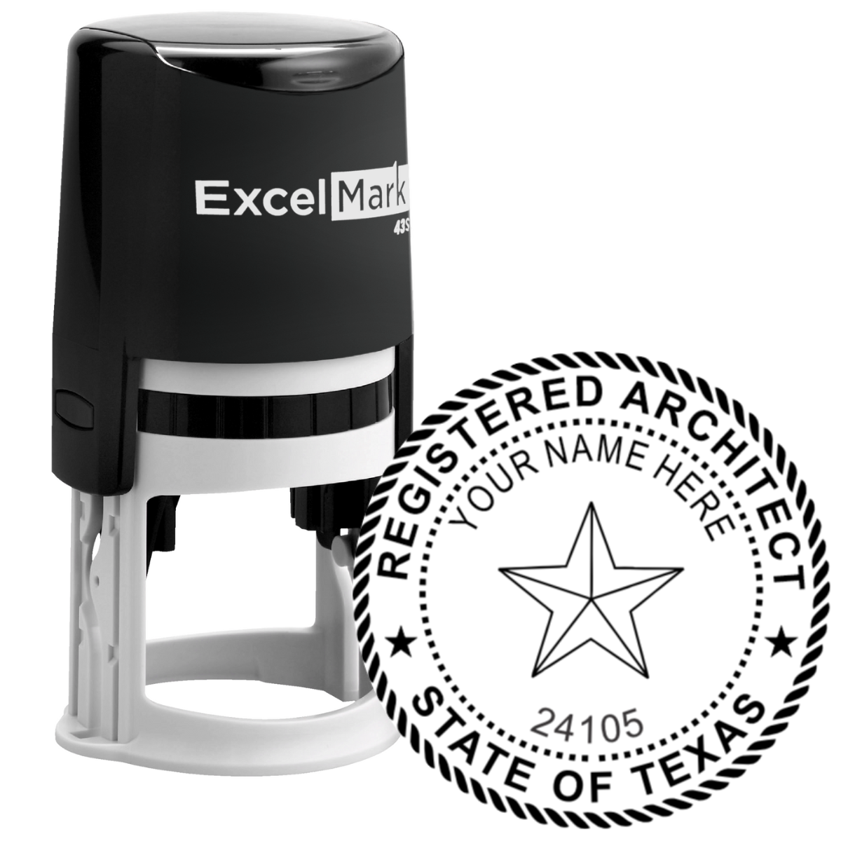 Texas Architect B Seal Stamp