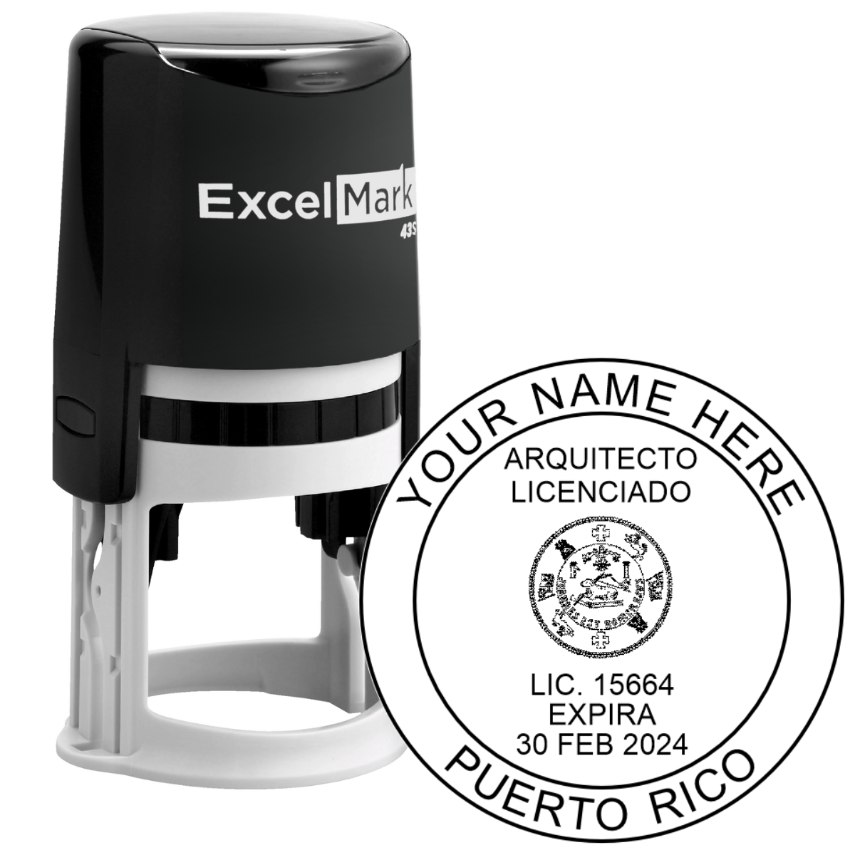 Puerto Rico Architect Seal Stamp