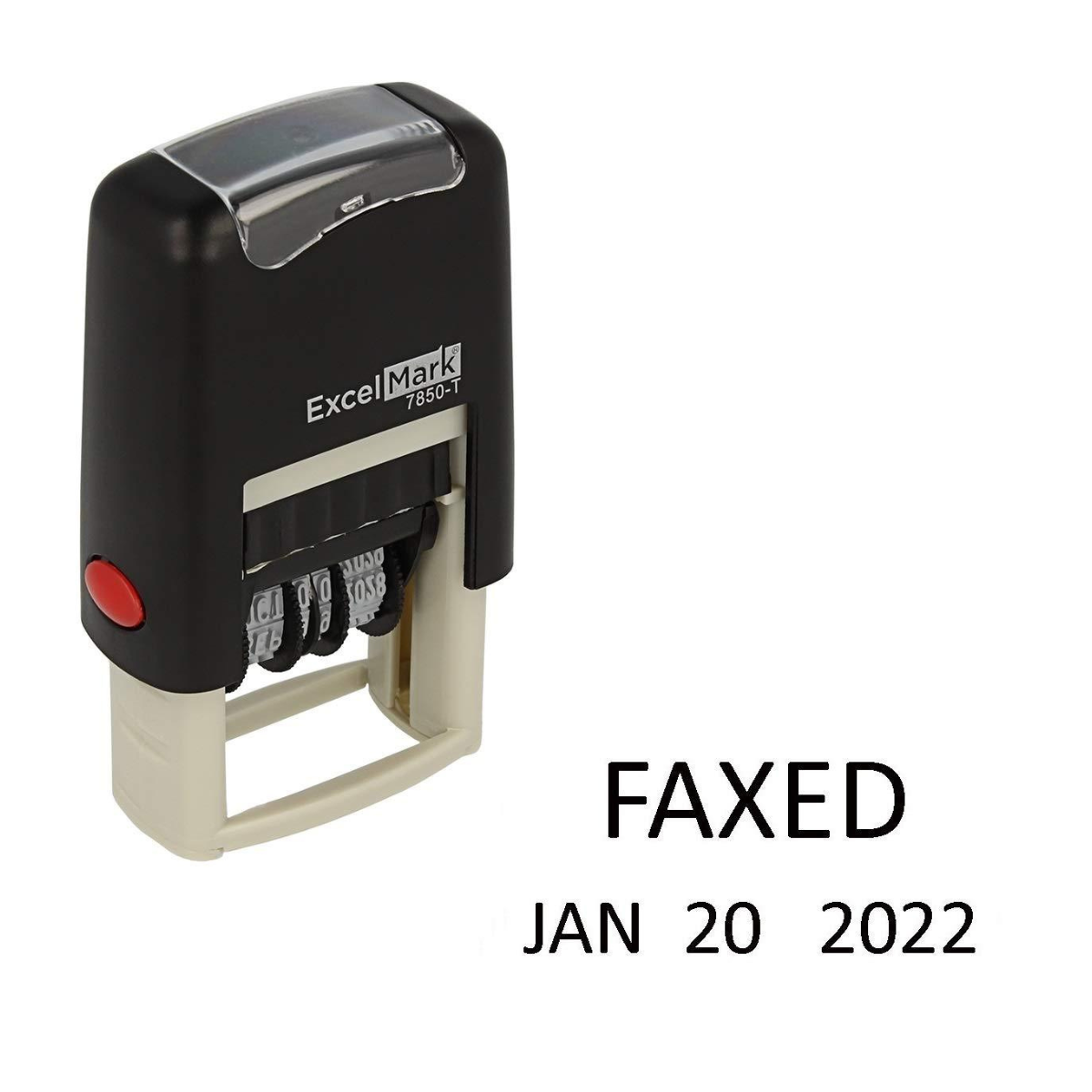 Small Faxed Date Stamp