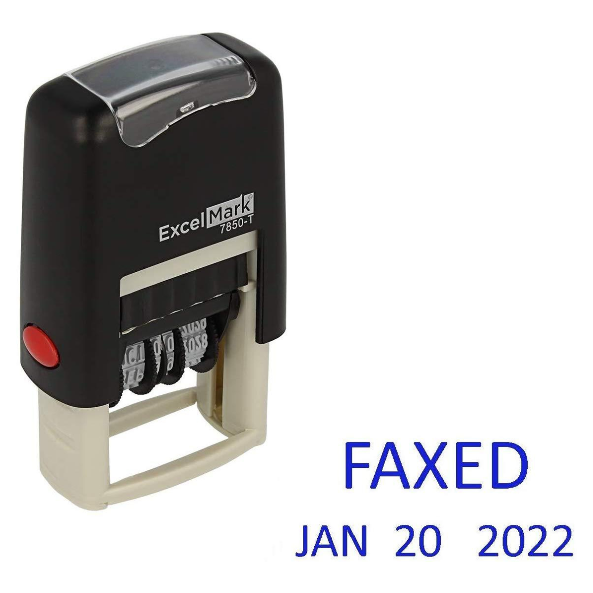 Small Faxed Date Stamp