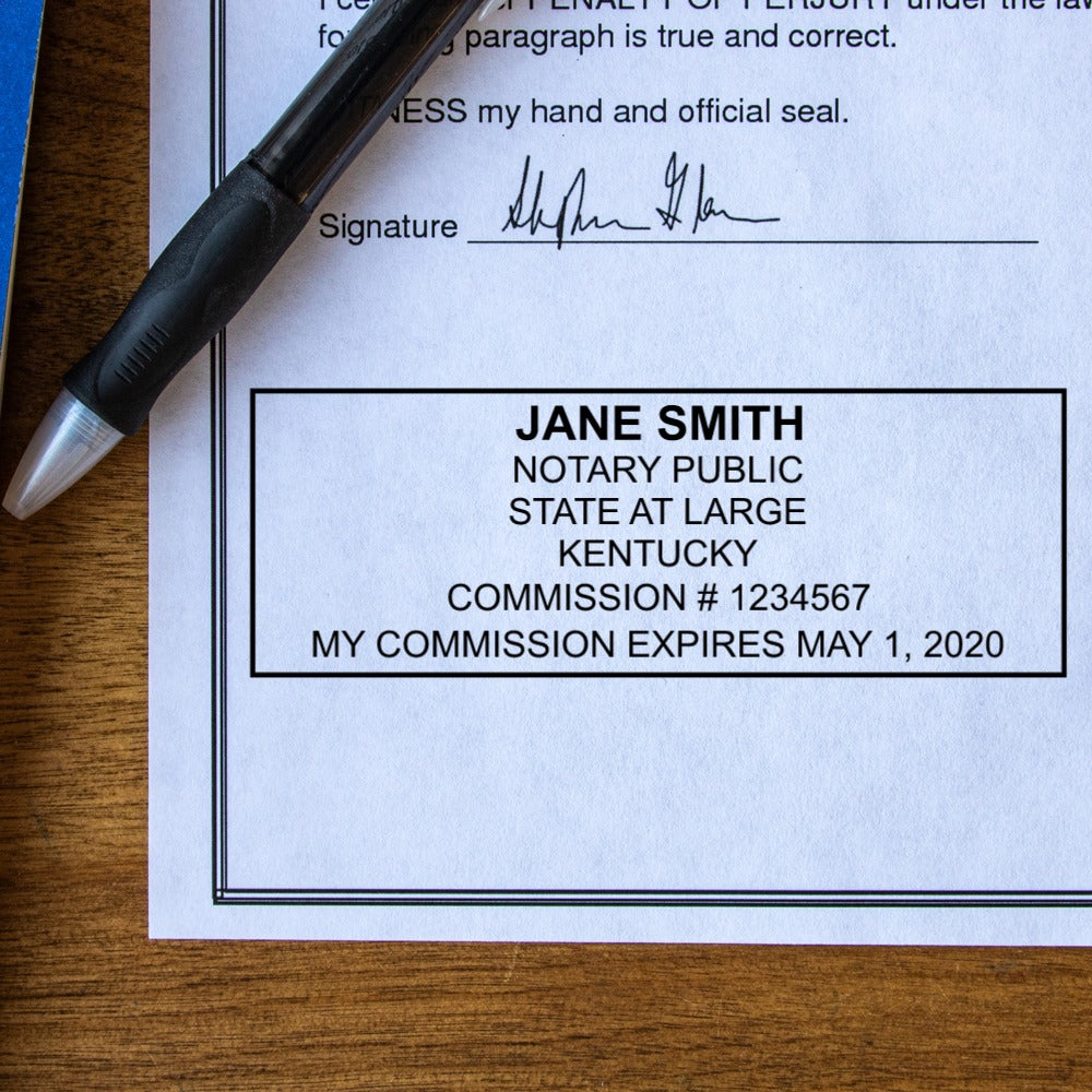 Pre-Inked Kentucky Notary Stamp