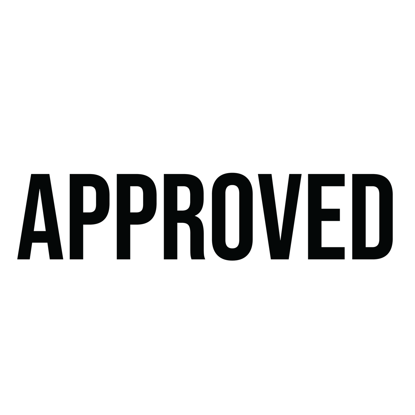Sans-Serif APPROVED Stamp