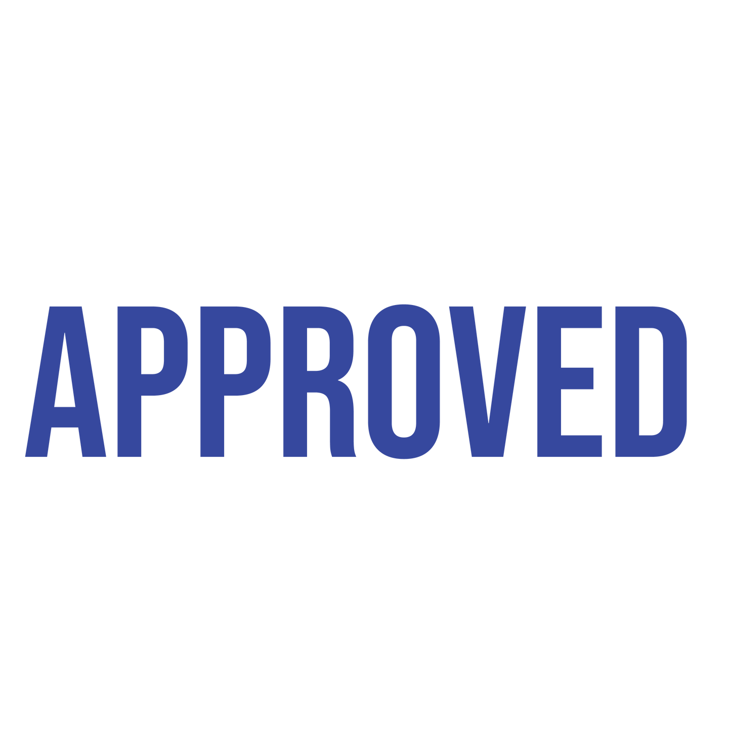 Sans-Serif APPROVED Stamp