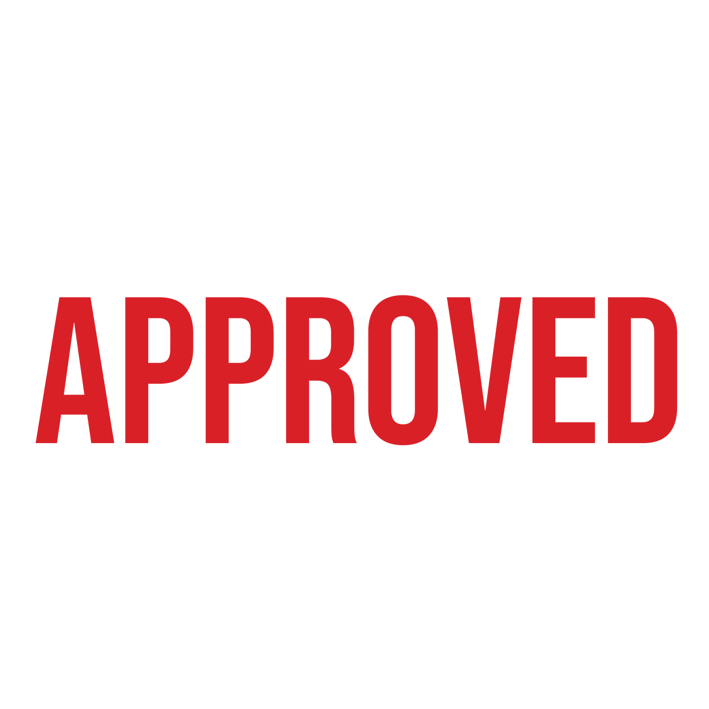 Sans-Serif APPROVED Stamp