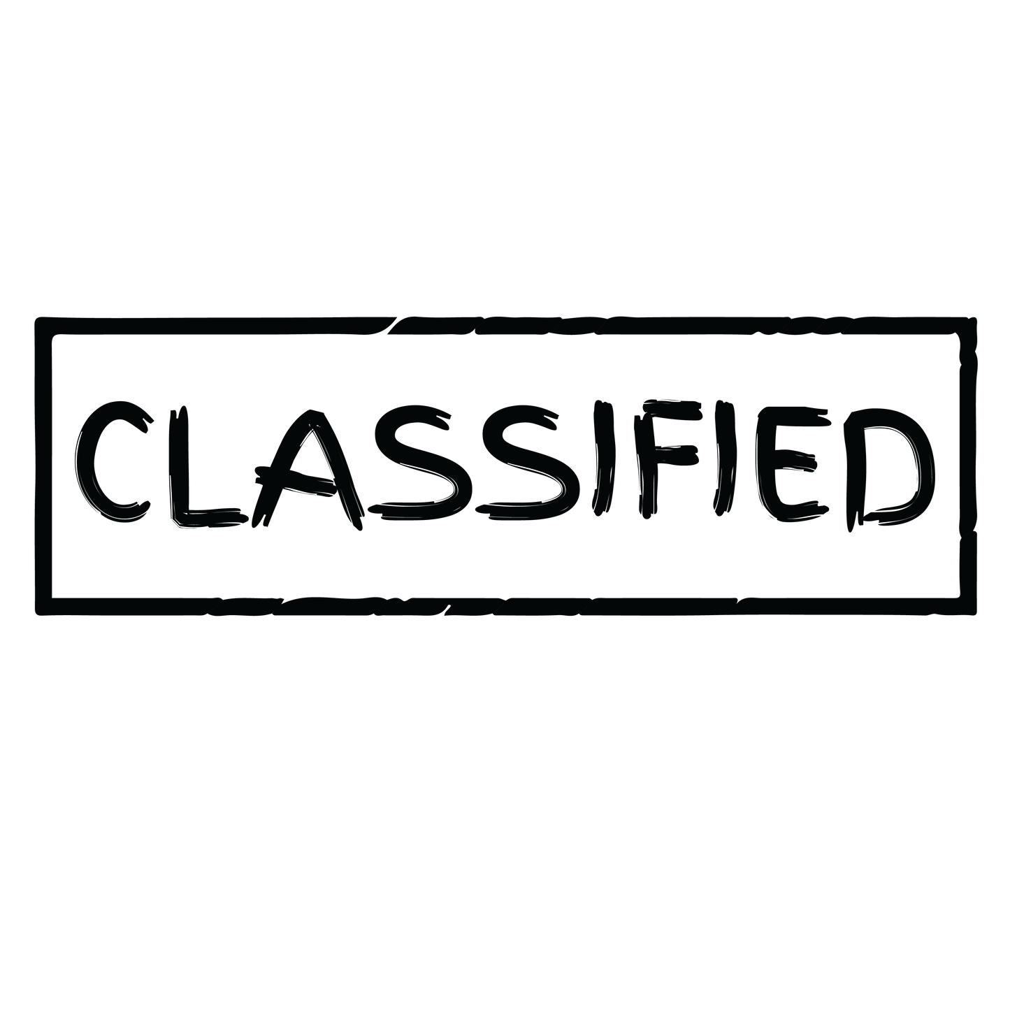 Brush CLASSIFIED Stamp
