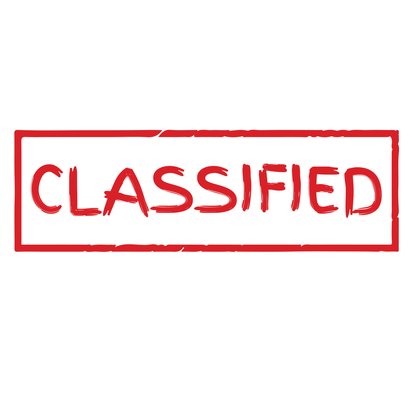 Brush CLASSIFIED Stamp