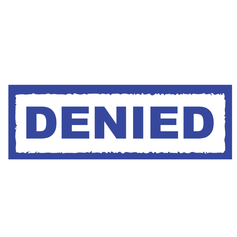Box DENIED Stamp