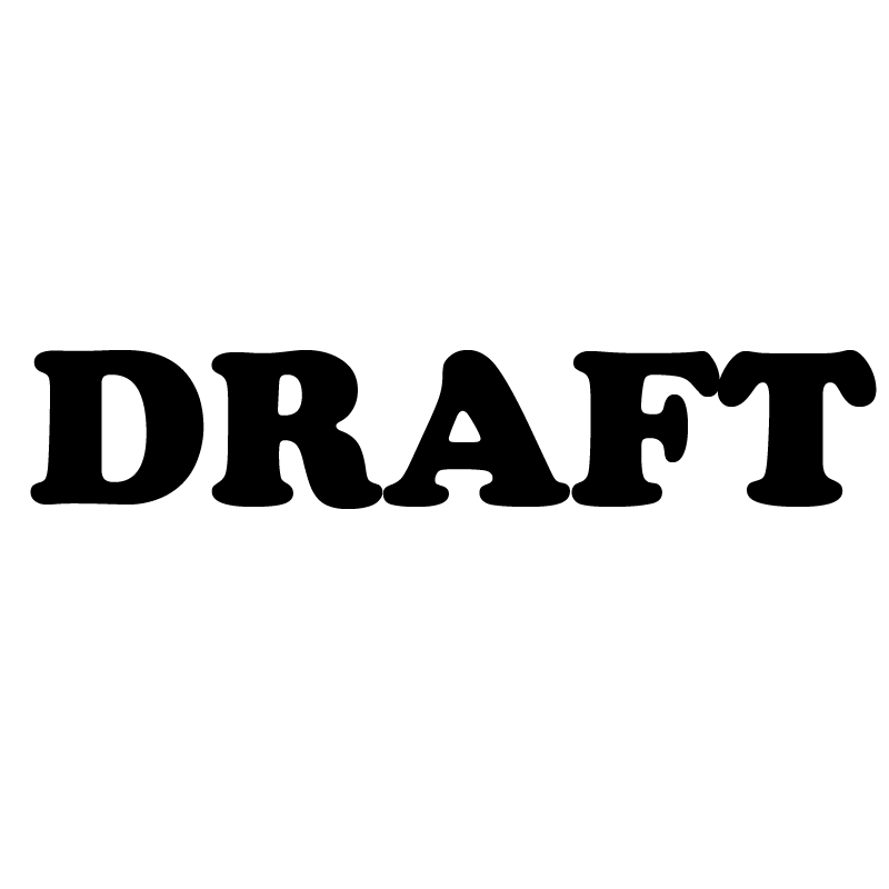 Serif DRAFT Stamp