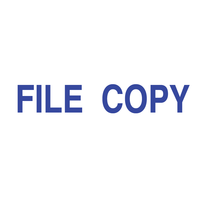 FILE COPY Stamp