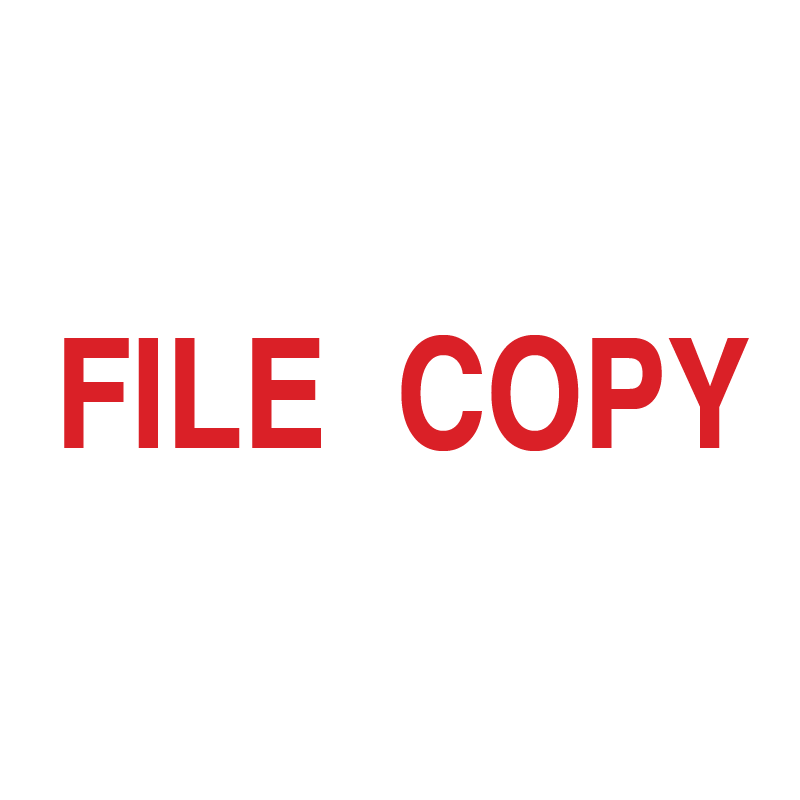 FILE COPY Stamp