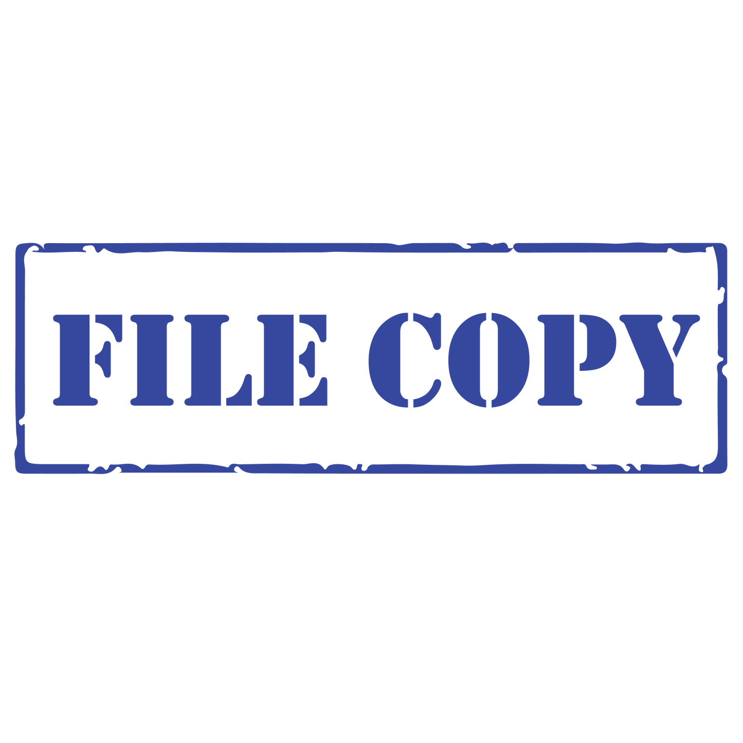 Stencil FILE COPY Stamp