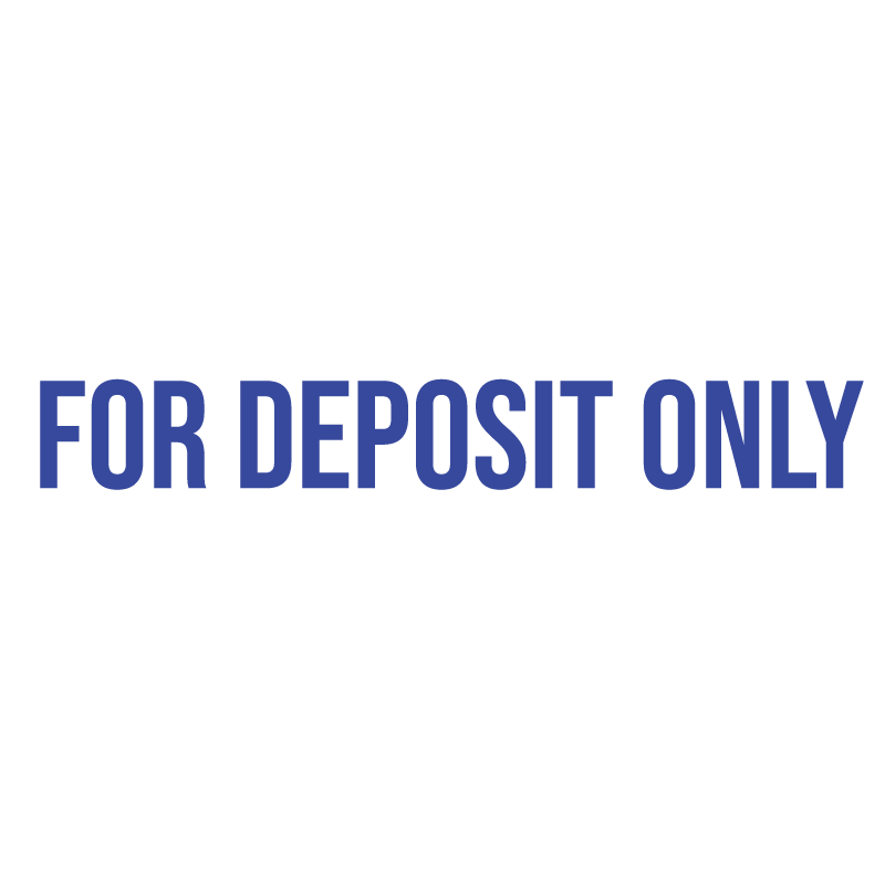 FOR DEPOSIT ONLY Stamp