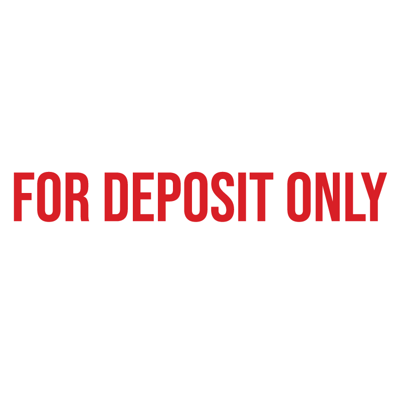 FOR DEPOSIT ONLY Stamp