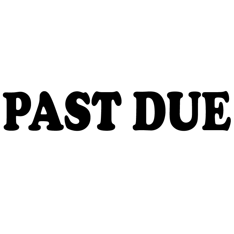 Serif PAST DUE Stamp