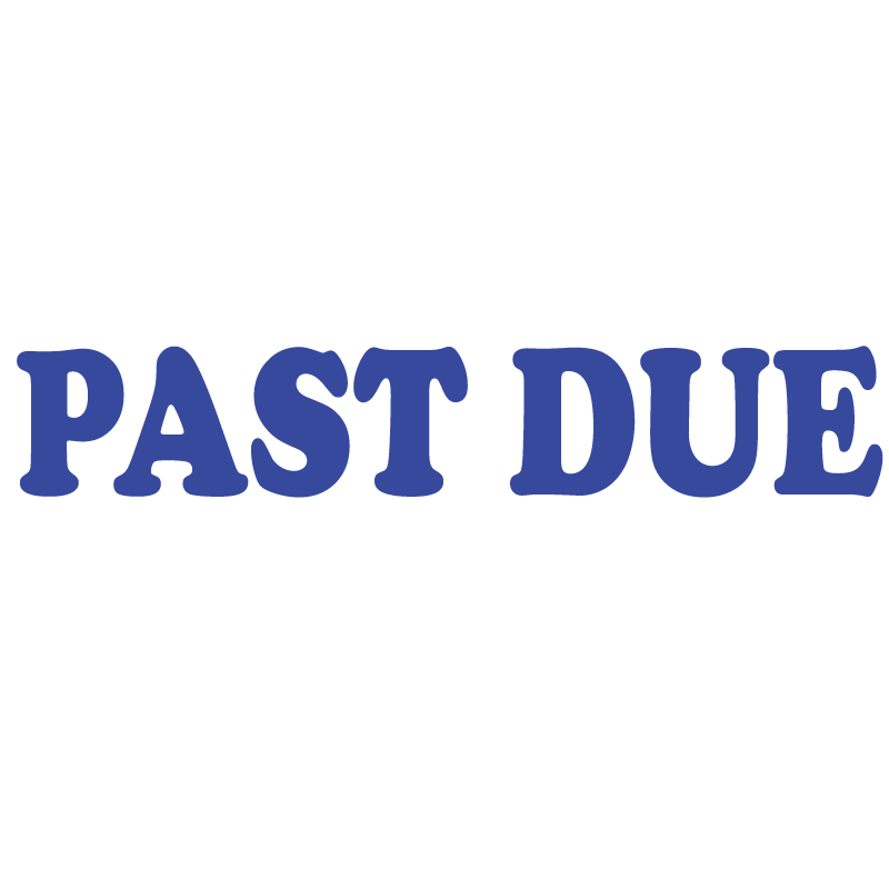 Serif PAST DUE Stamp
