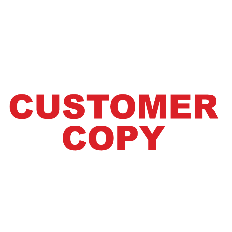 CUSTOMER COPY Stamp