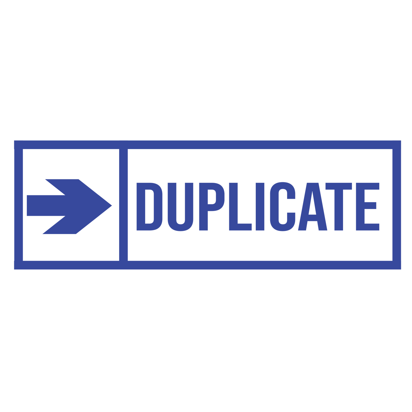Arrow DUPLICATE Stamp