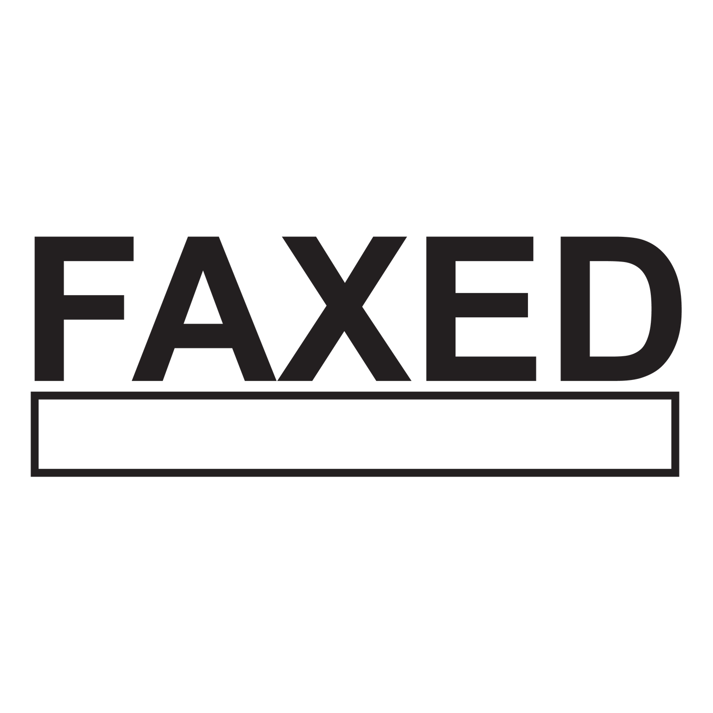Box FAXED Stamp