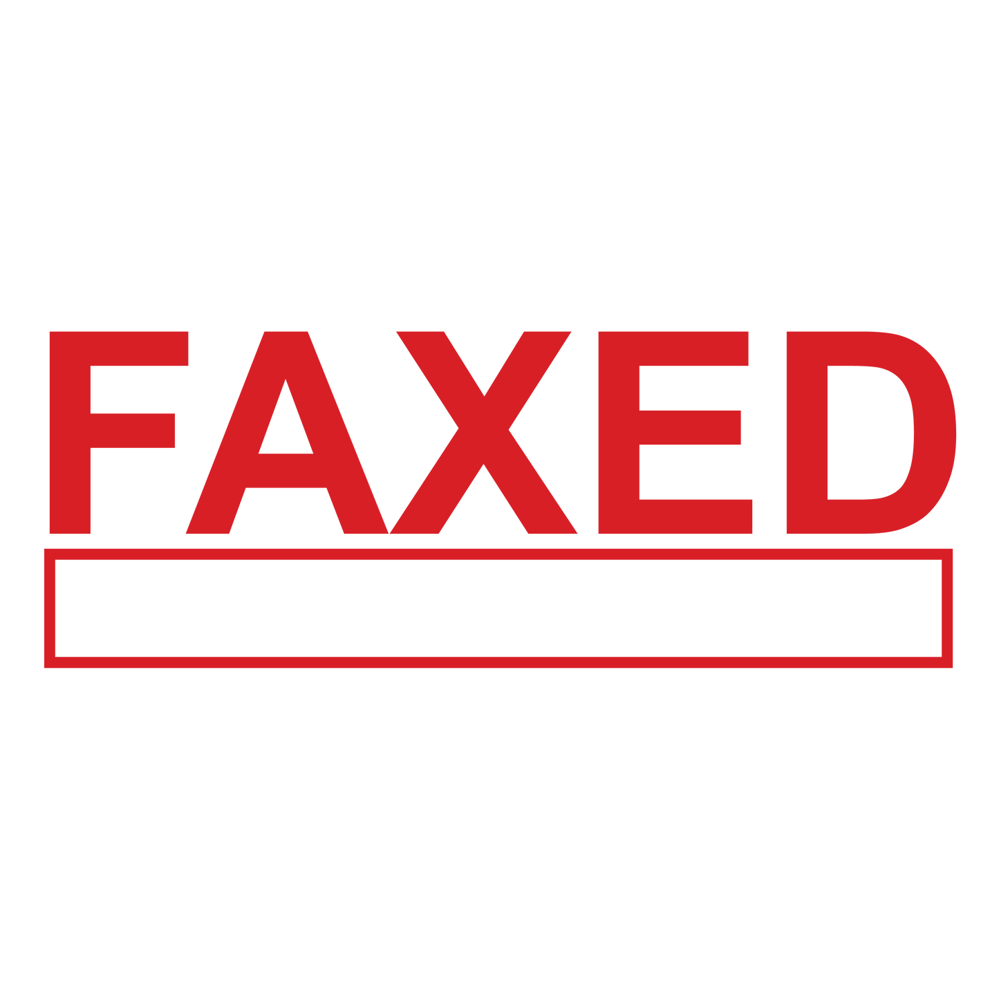 Box FAXED Stamp