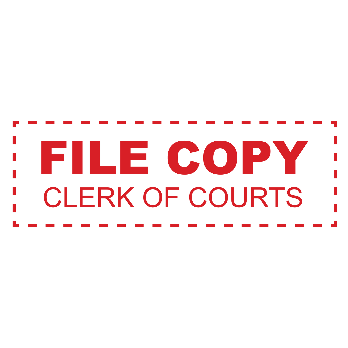 Clerk of Courts FILE COPY Stamp
