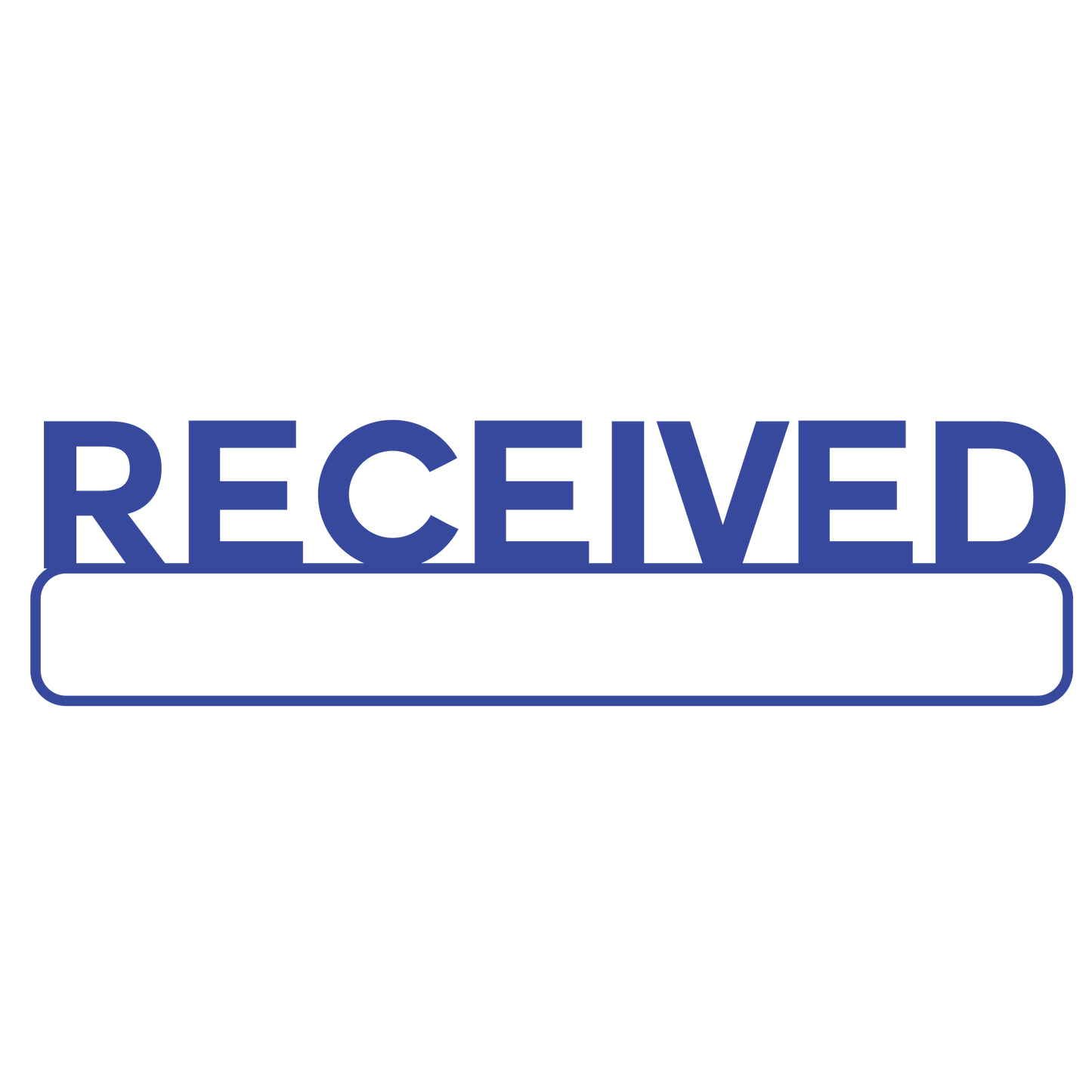 Round Box RECEIVED Stamp