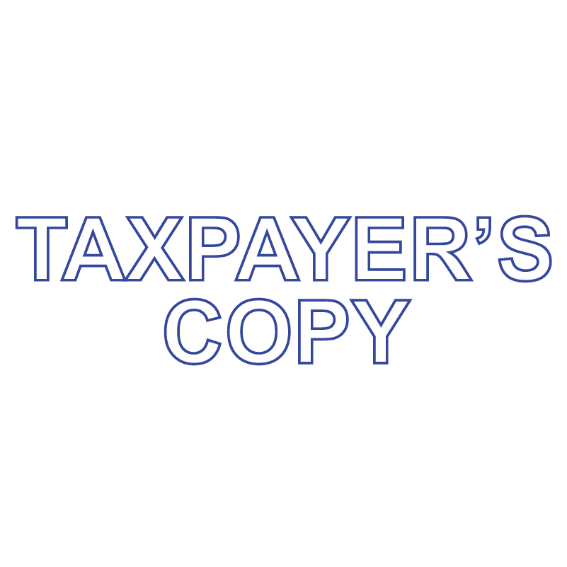 TAXPAYER'S COPY Stamp