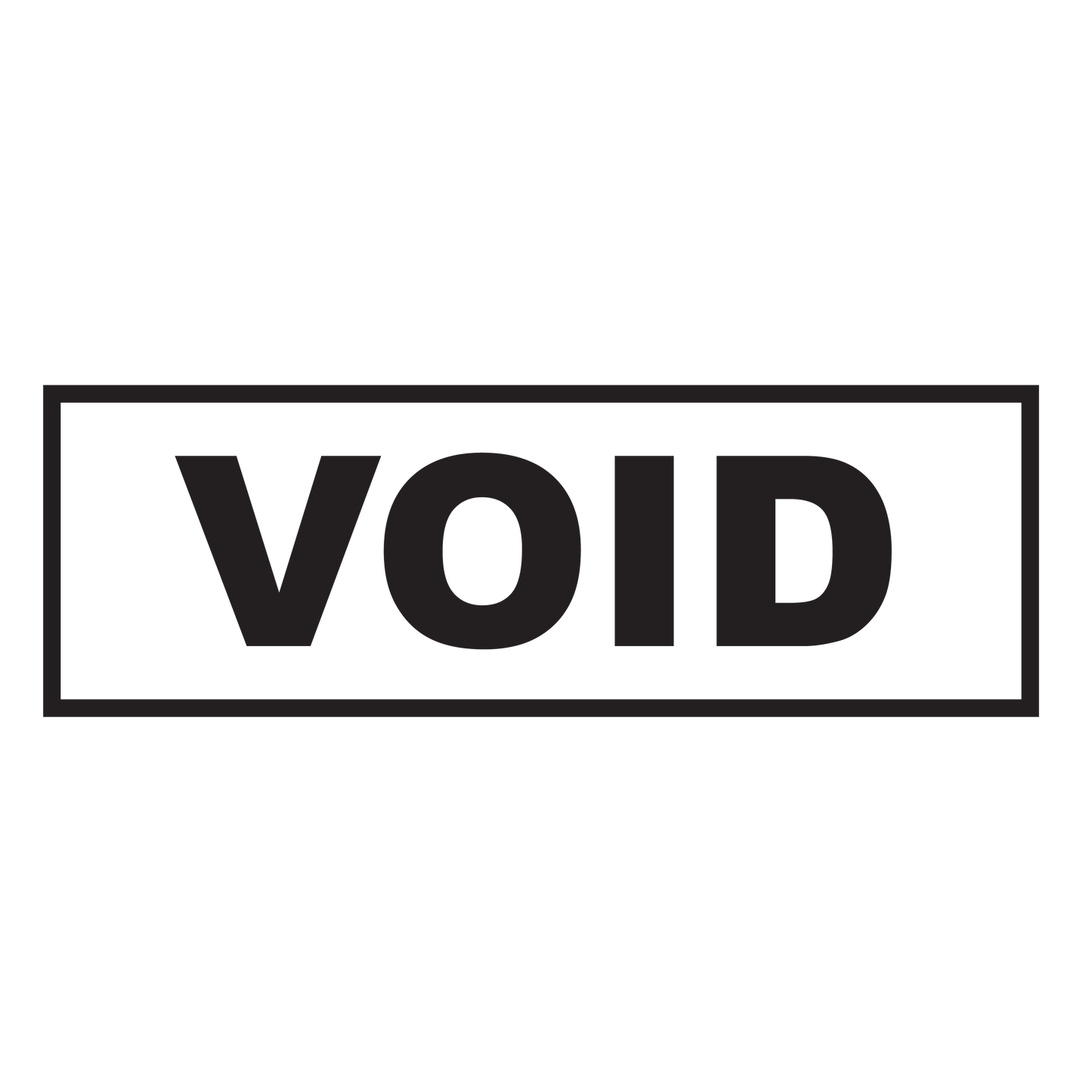 Box VOID Stamp