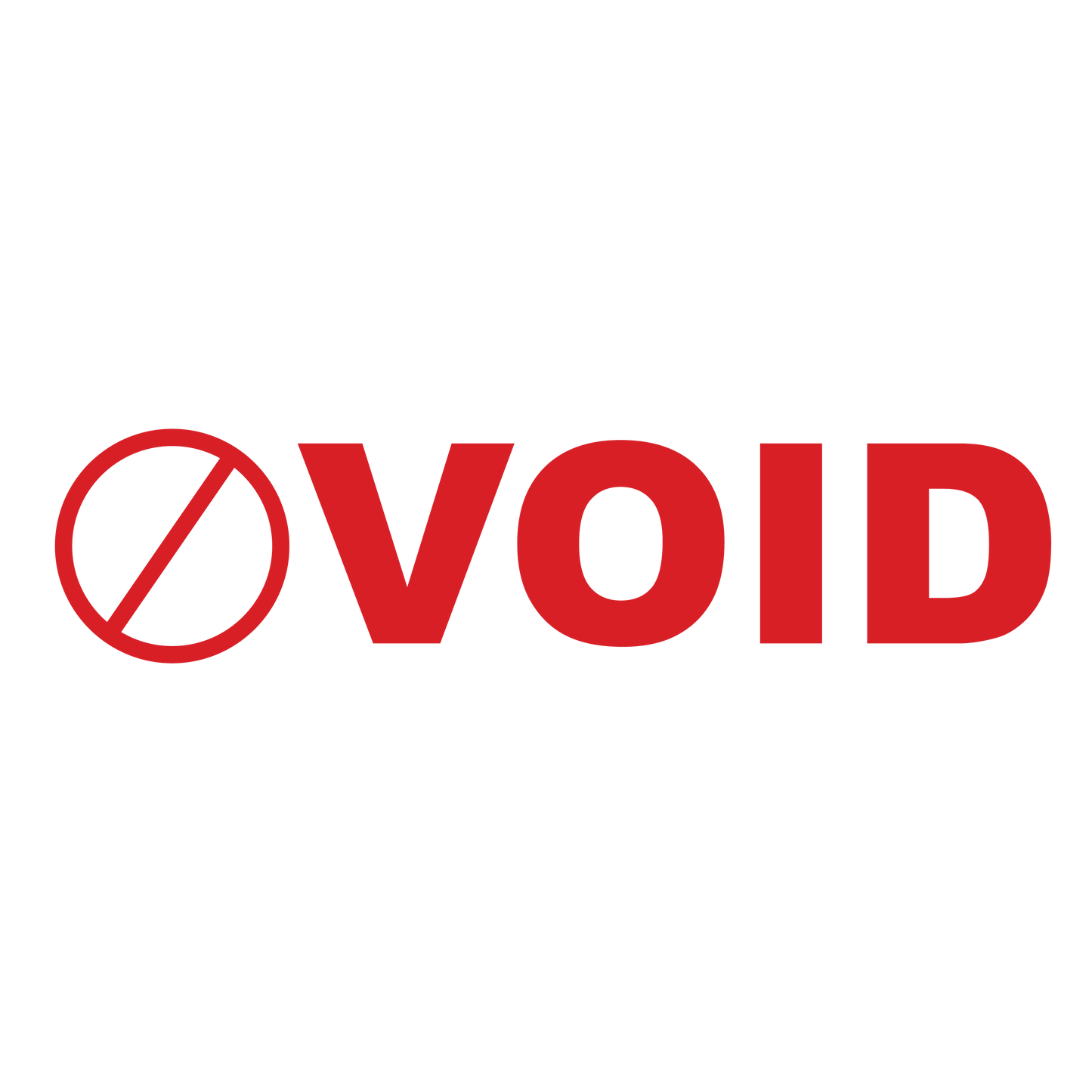 Icon Circle VOID Stamp
