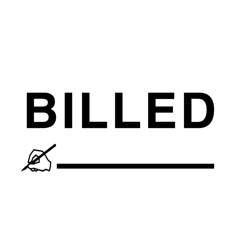 Signature Icon BILLED Stamp