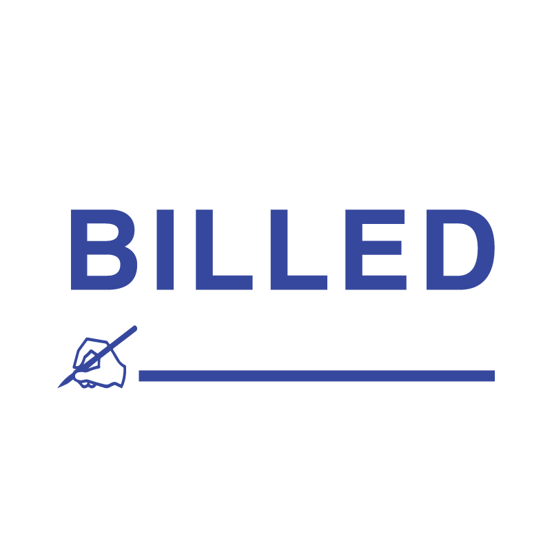 Signature Icon BILLED Stamp