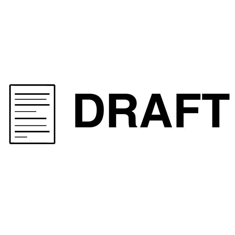 Icon DRAFT Stamp