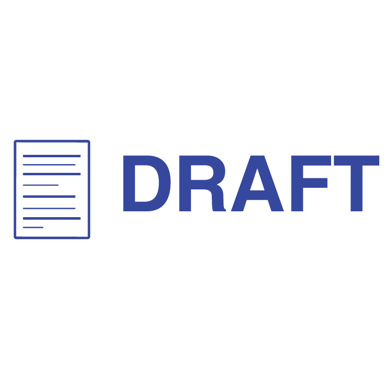 Icon DRAFT Stamp