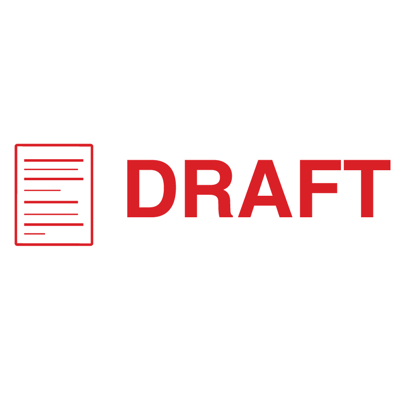 Icon DRAFT Stamp