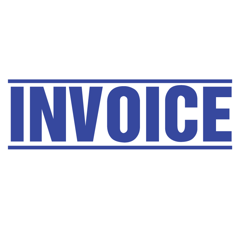 Double Line INVOICE Stamp