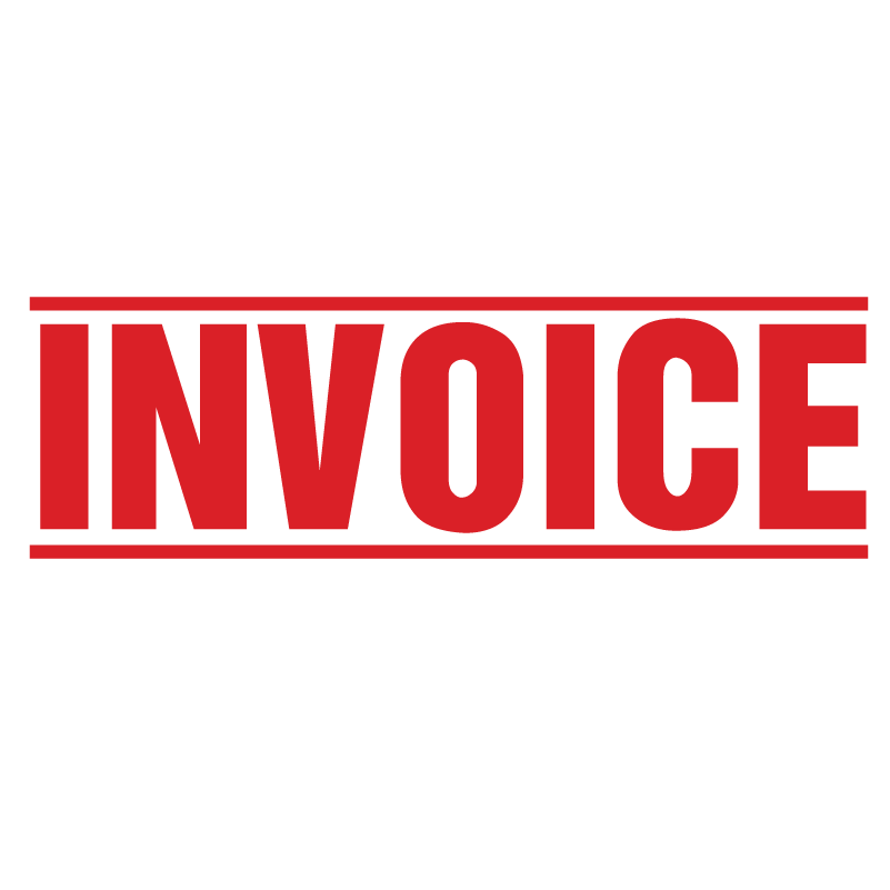 Double Line INVOICE Stamp