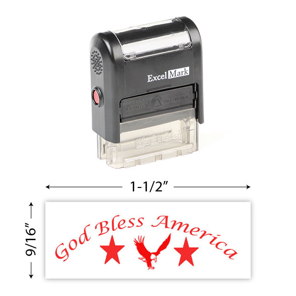 God Bless America (3) Stamp