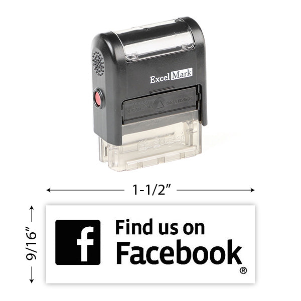 Find Us On Facebook Stamp