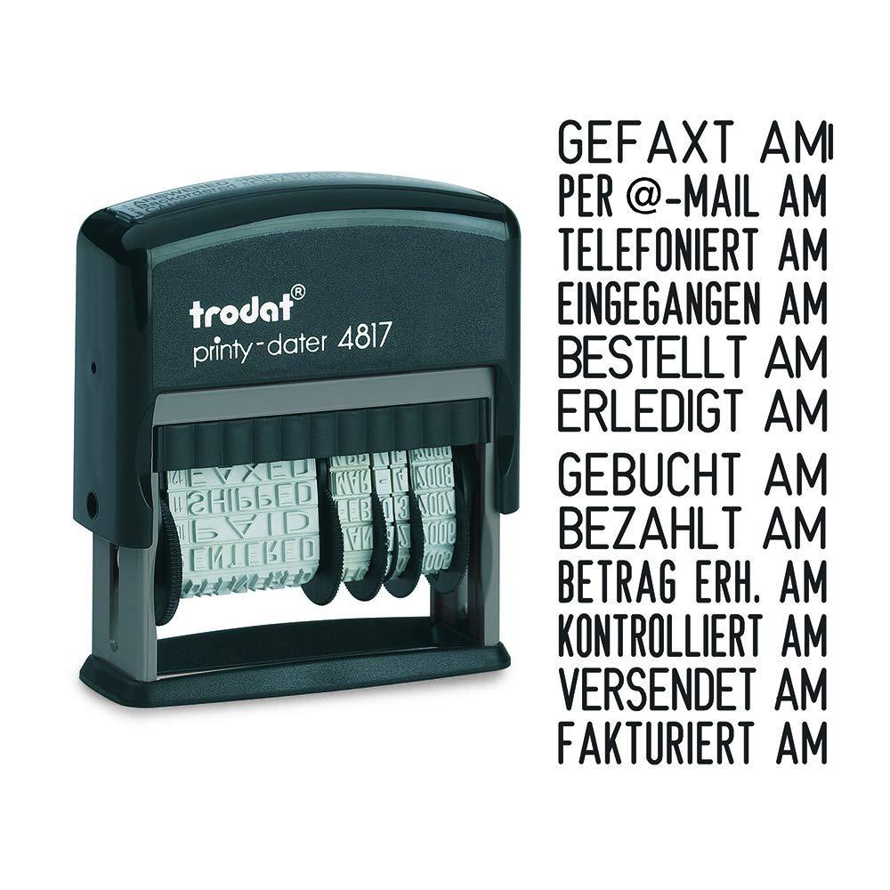 Trodat Printy German Phrase Date Stamp
