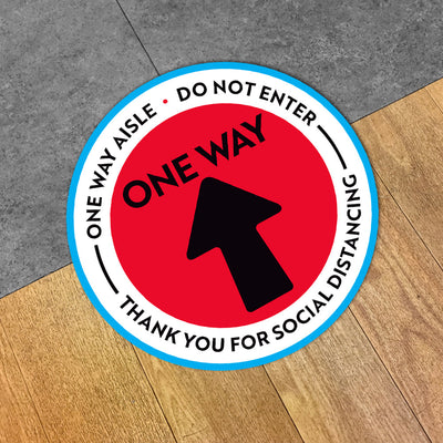 Do Not Enter Arrow Floor Decal