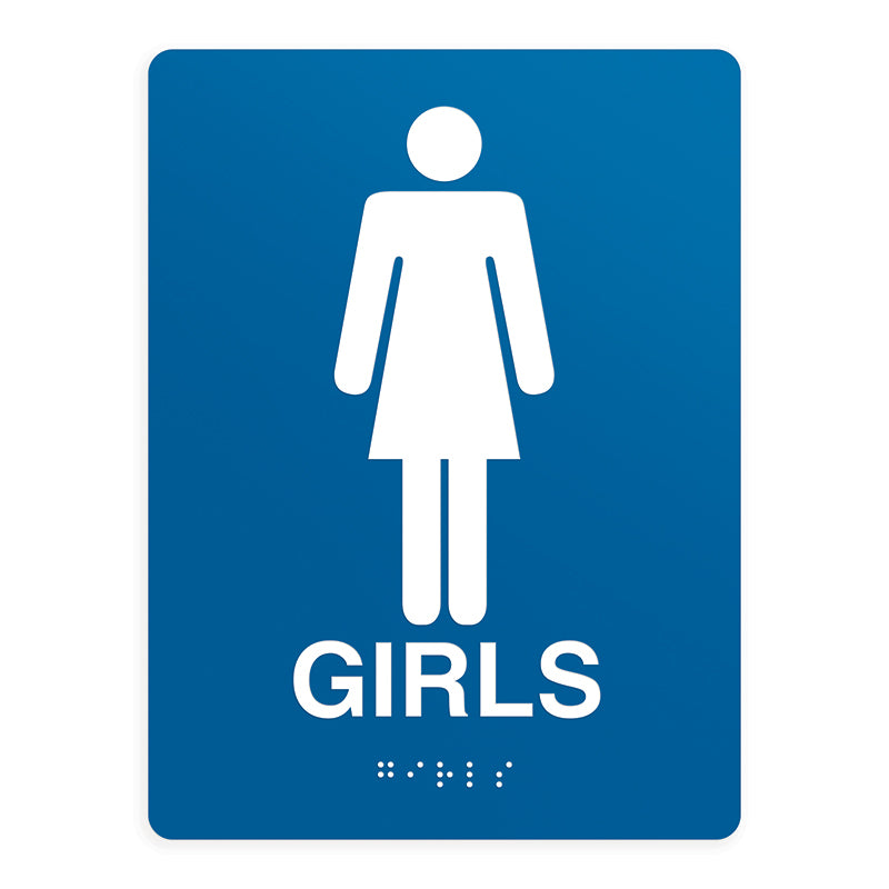 ADA Compliant Girls Sign