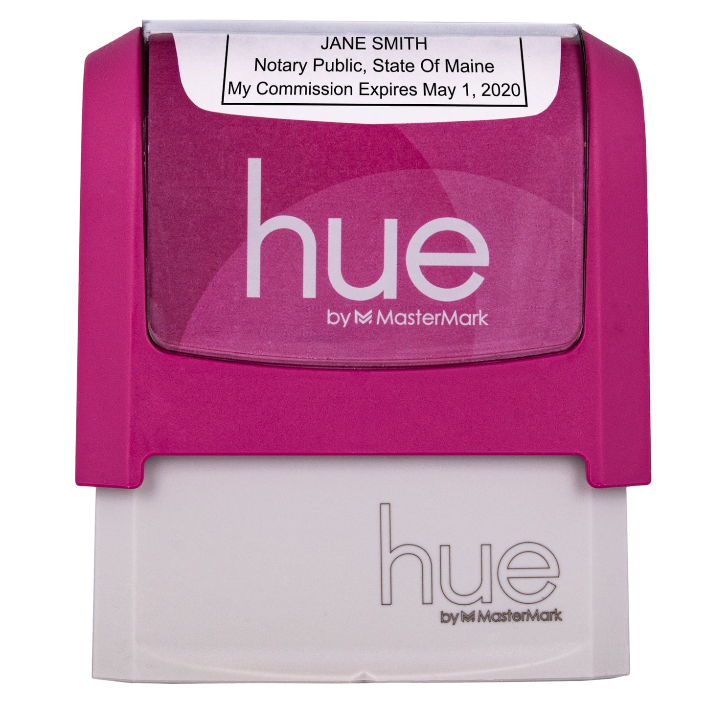 Pink Maine Notary Stamp