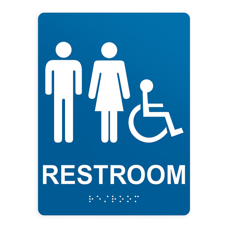 ADA Compliant Unisex Restroom Sign