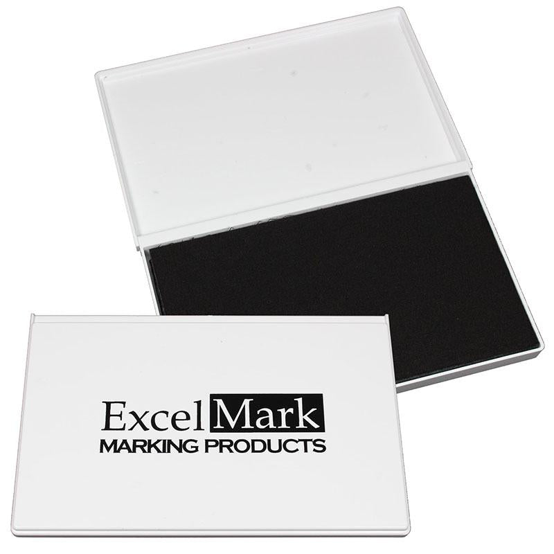 Black Ink Pad + Manual Date Stamp Set For Office, Business, School, Or Library Use